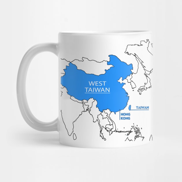 Funny China Map Define China Is West Taiwan by AteezStore